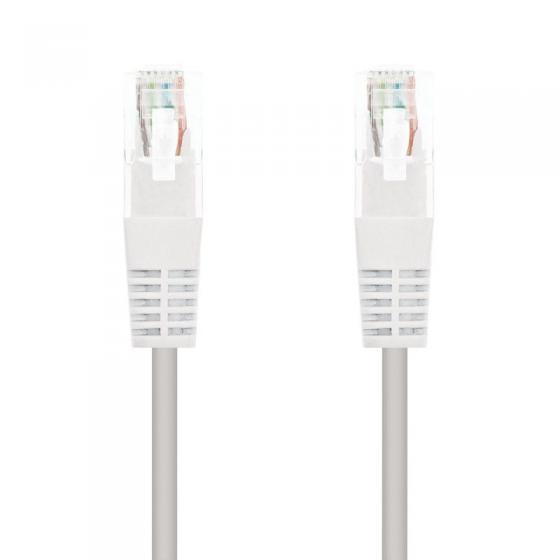 Cable de Red RJ45 UTP Nanocable 10.20.0402-W Cat.6/ 2m/ Blanco