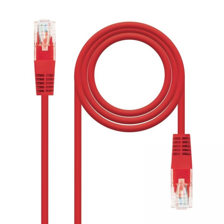 Cable de Red RJ45 UTP Nanocable 10.20.0403-R Cat.6/ 3m/ Rojo