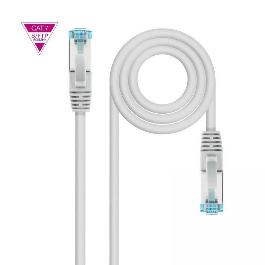 Cable de Red RJ45 SFTP Nanocable 10.20.1701-L150 Cat.7/ 1.5m/ Gris