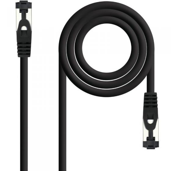 Cable de Red RJ45 SSTP Nanocable 10.20.2000-L25-BK Cat.8.1/ 25cm/ Negro