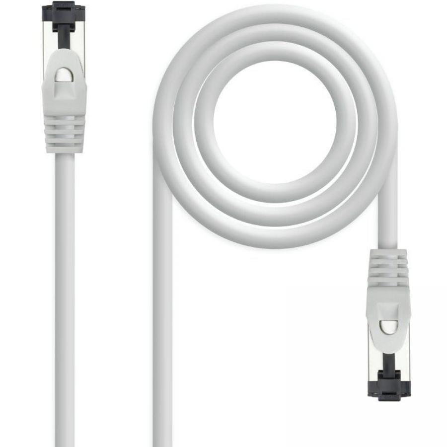 Cable de Red RJ45 SSTP Nanocable 10.20.2000-L30 Cat.8.1/ 30cm/ Gris