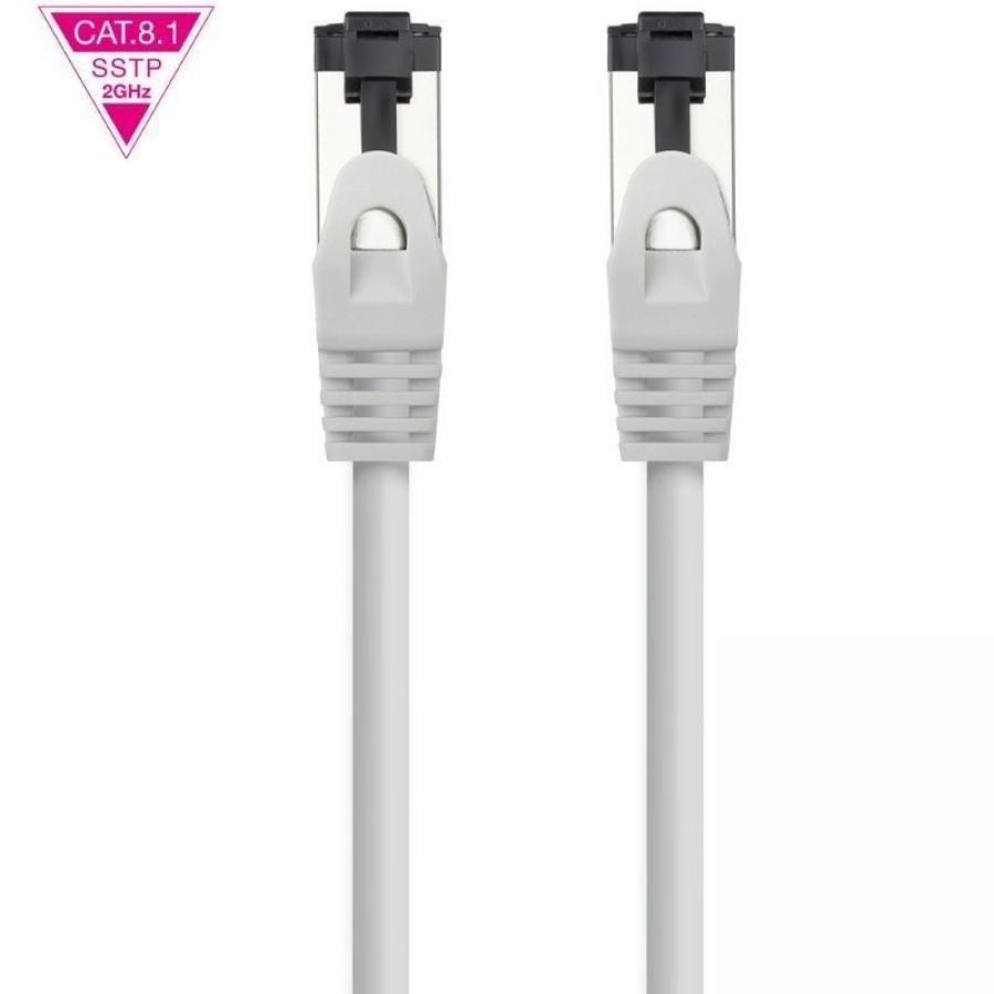 Cable de Red RJ45 SSTP Nanocable 10.20.2002 Cat.8.1/ 2m/ Gris