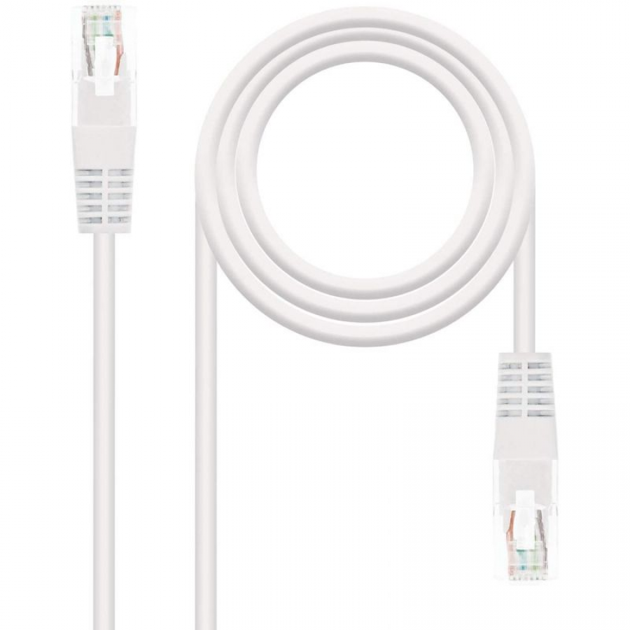 Cable de Red RJ45 UTP Nanocable 10.20.0103 Cat.5e/ 3m/ Gris