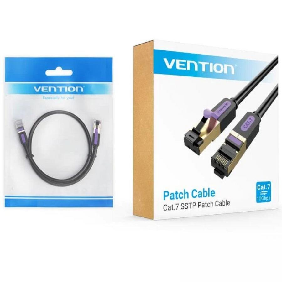 Cable de Red RJ45 SFTP Vention ICDBF Cat.7/ 1m/ Negro