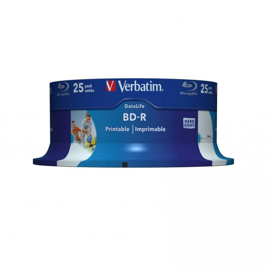 Blue-Ray BD-R Verbatim 43811 Imprimible 6X/ Tarrina-25uds