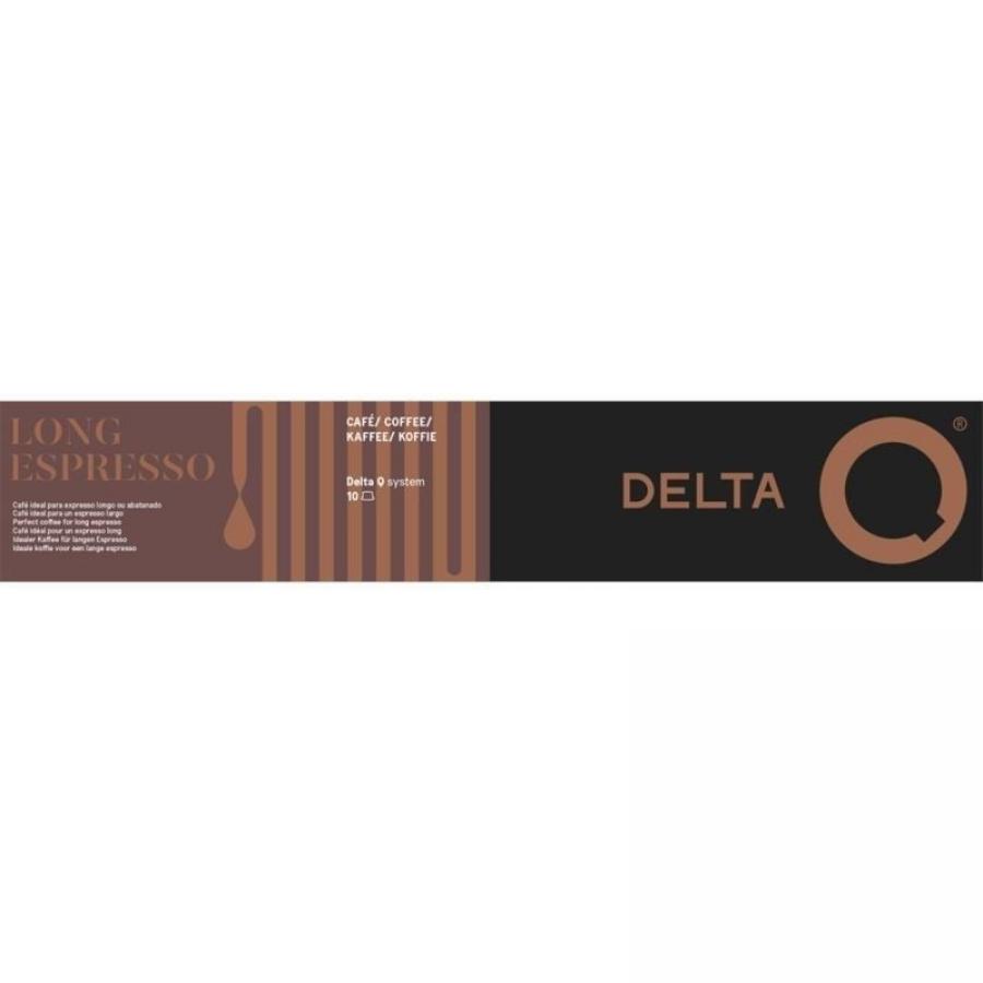 Cápsula Delta Delta Q-Long Espresso para cafeteras Delta/ Caja de 10