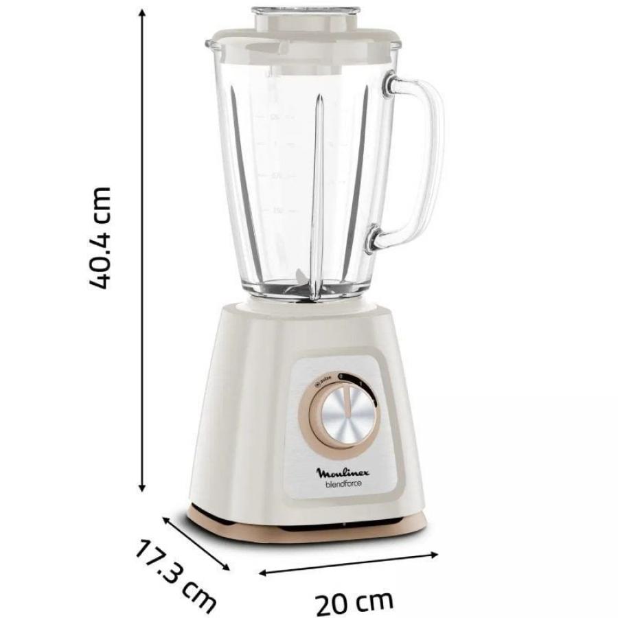 Batidora de vaso Moulinex Blendforce LM430A10/ 800W/ 2 Velocidades