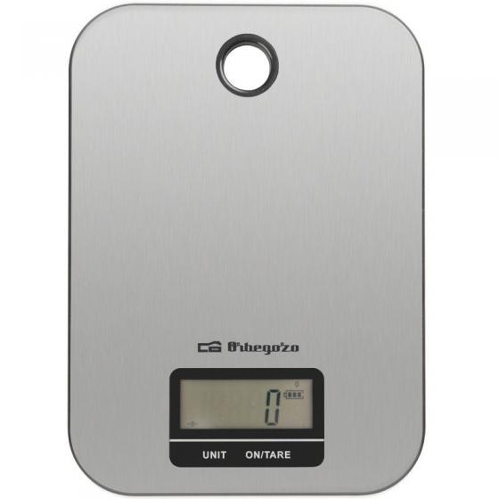 Báscula de Cocina Electrónica Orbegozo PC 1019/ hasta 5kg/ Plata