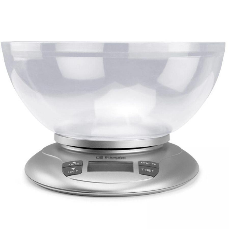 Báscula de Cocina Electrónica Orbegozo PC 2017 A/ hasta 3.5kg/ Plata