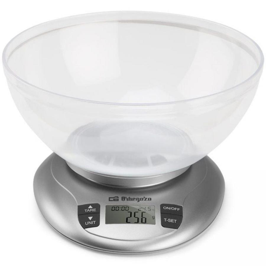 Báscula de Cocina Electrónica Orbegozo PC 2017 A/ hasta 3.5kg/ Plata