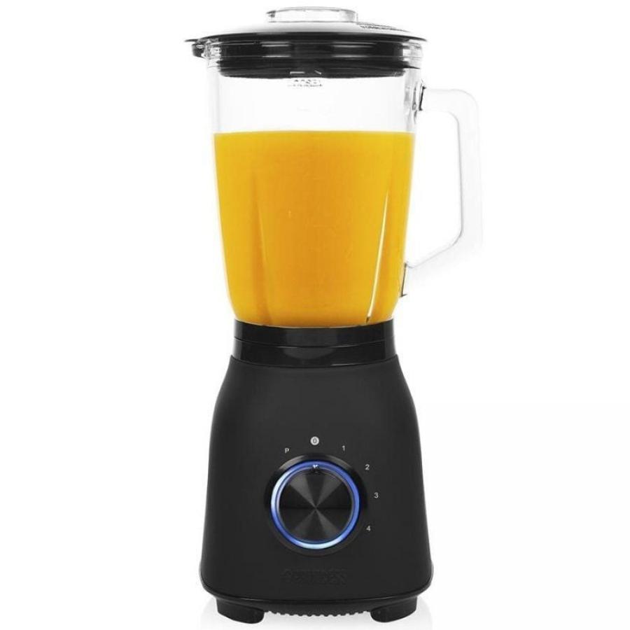 Batidora de vaso Princess Black Steel 212092/ 1000W/ 4 Velocidades/ Capacidad 1.5L