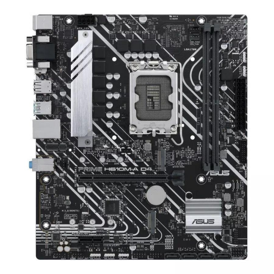 Placa Base Asus Prime H610M-A D4-CSM/ Socket 1700/ DDR4/ PCIe 4.0/ Micro ATX