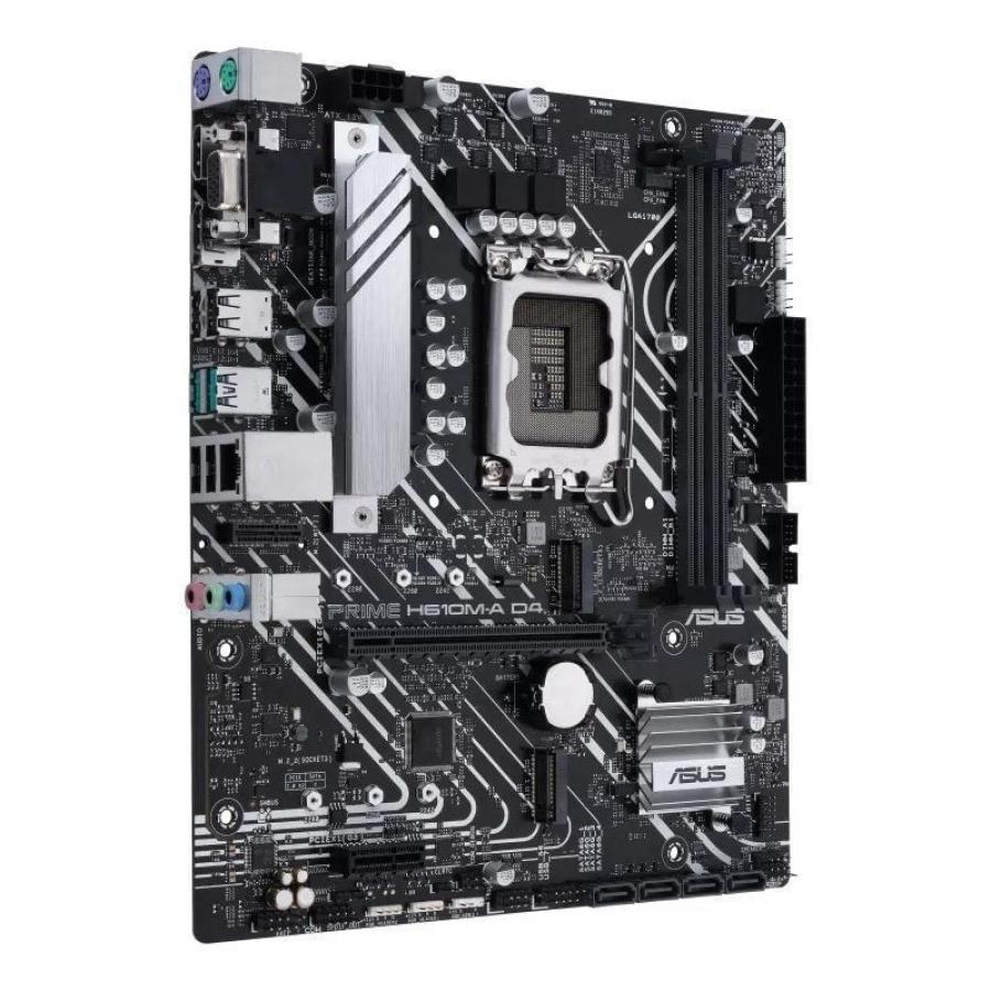 Placa Base Asus Prime H610M-A D4-CSM/ Socket 1700/ DDR4/ PCIe 4.0/ Micro ATX