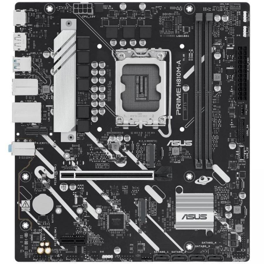 Placa Base Asus Prime H810M-A-CSM Socket 1851/ DDR5/ PCIe 4.0/ Micro ATX