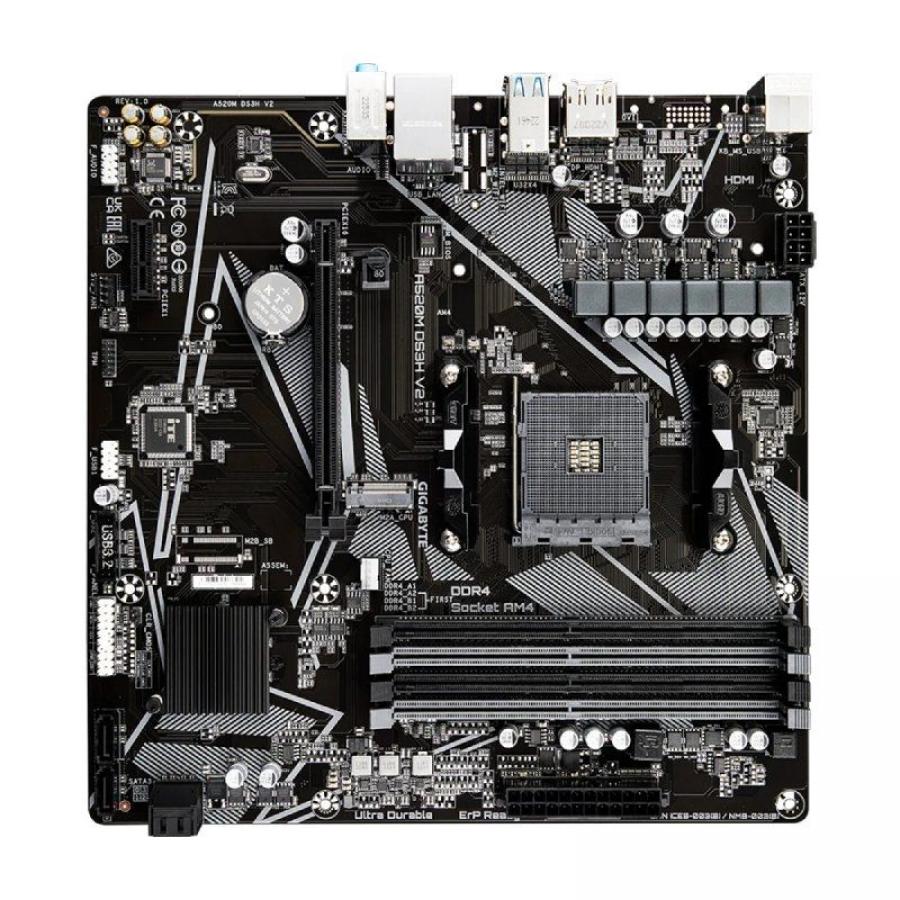 Placa Base Gigabyte A520M DS3H V2 Socket AM4/ DDR4/ PCIe 3.0/ Micro ATX
