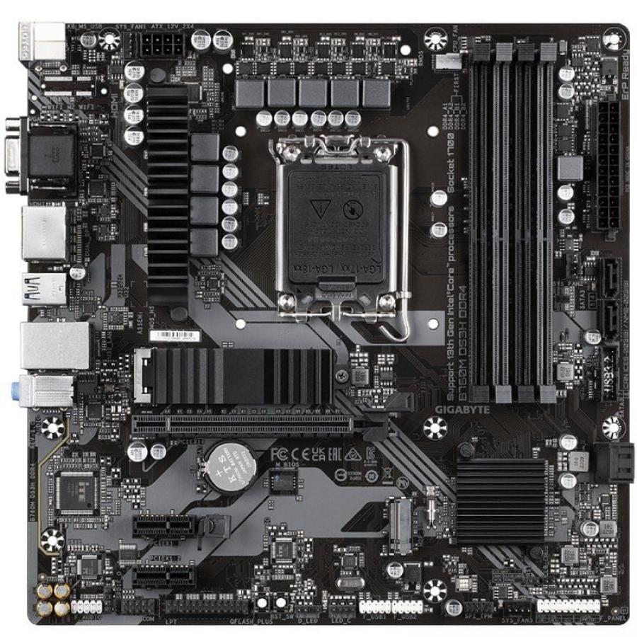 Placa Base Gigabyte B760M DS3H DDR4 Socket 1700/ DDR4/ PCIe 4.0/ Micro ATX