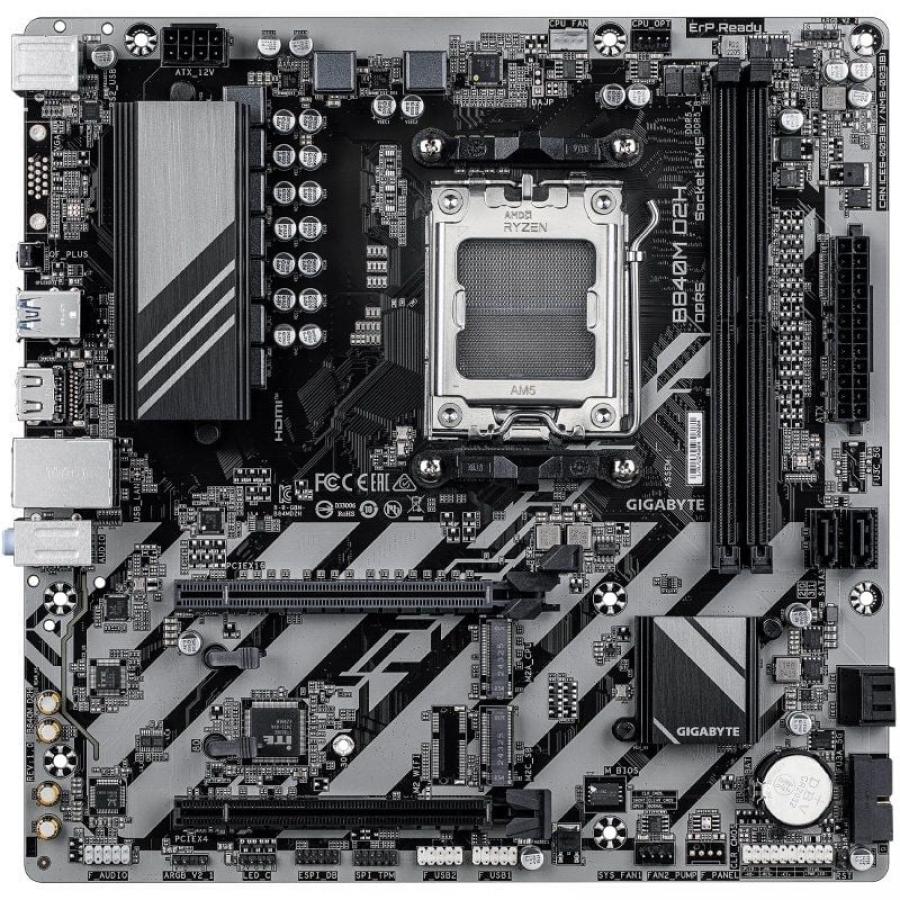Placa Base Gigabyte B840M D2H Socket AM5/ DDR5/ PCIe 4.0/ Micro ATX