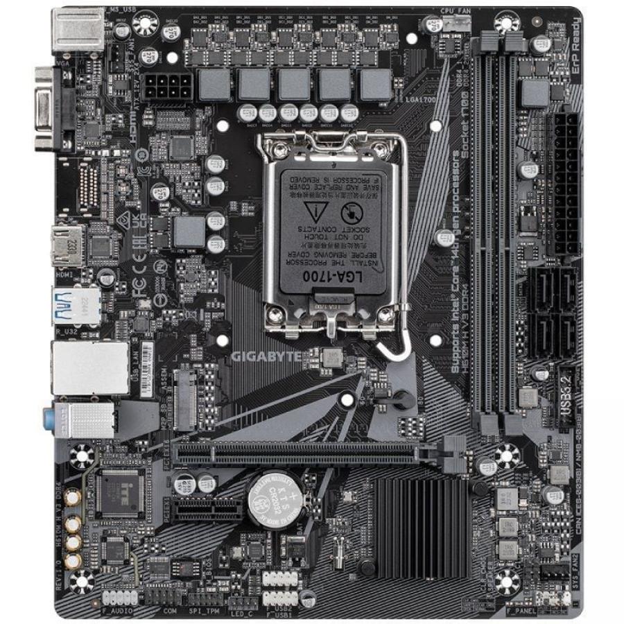 Placa Base Gigabyte H610M H V3 DDR4 Socket 1700/ DDR4/ PCIe 4.0/ Micro ATX