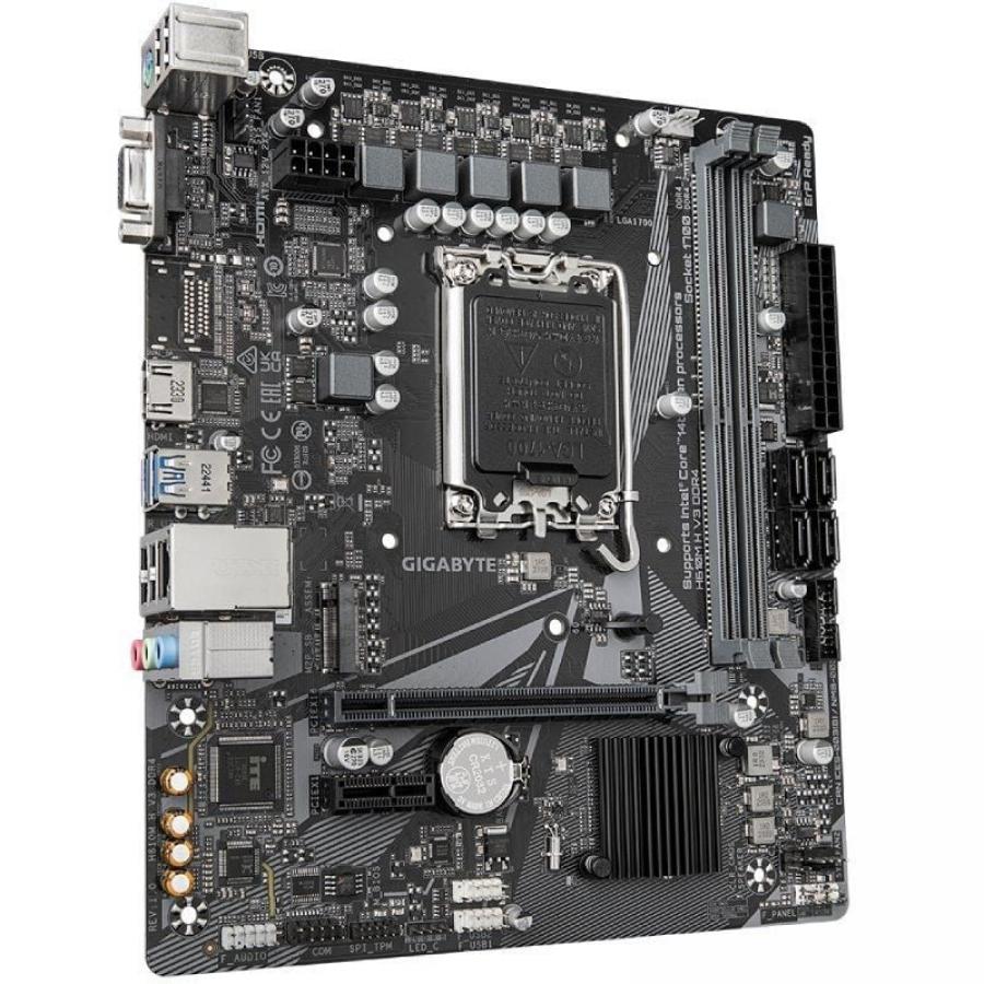 Placa Base Gigabyte H610M H V3 DDR4 Socket 1700/ DDR4/ PCIe 4.0/ Micro ATX