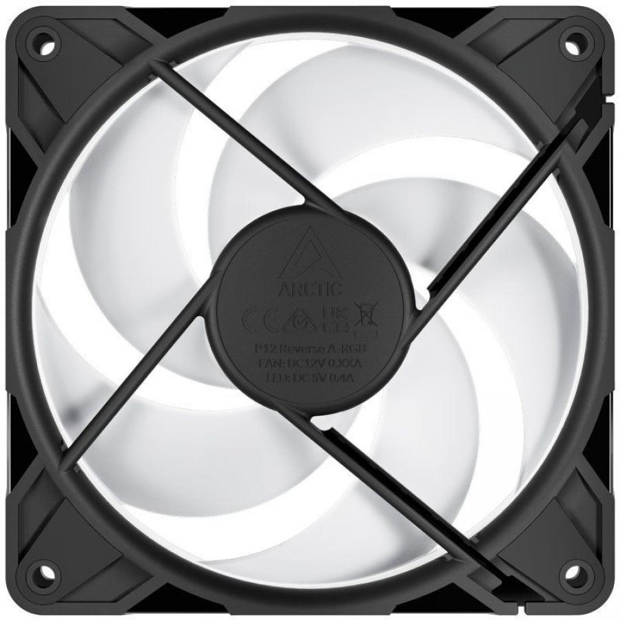 Ventilador Arctic P12 Pro Reverse A-RGB/ 12cm/ Negro