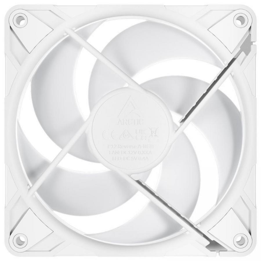 Pack de 3 Ventilador Arctic P12 Pro Reverse A-RGB/ 12cm/ Blanco
