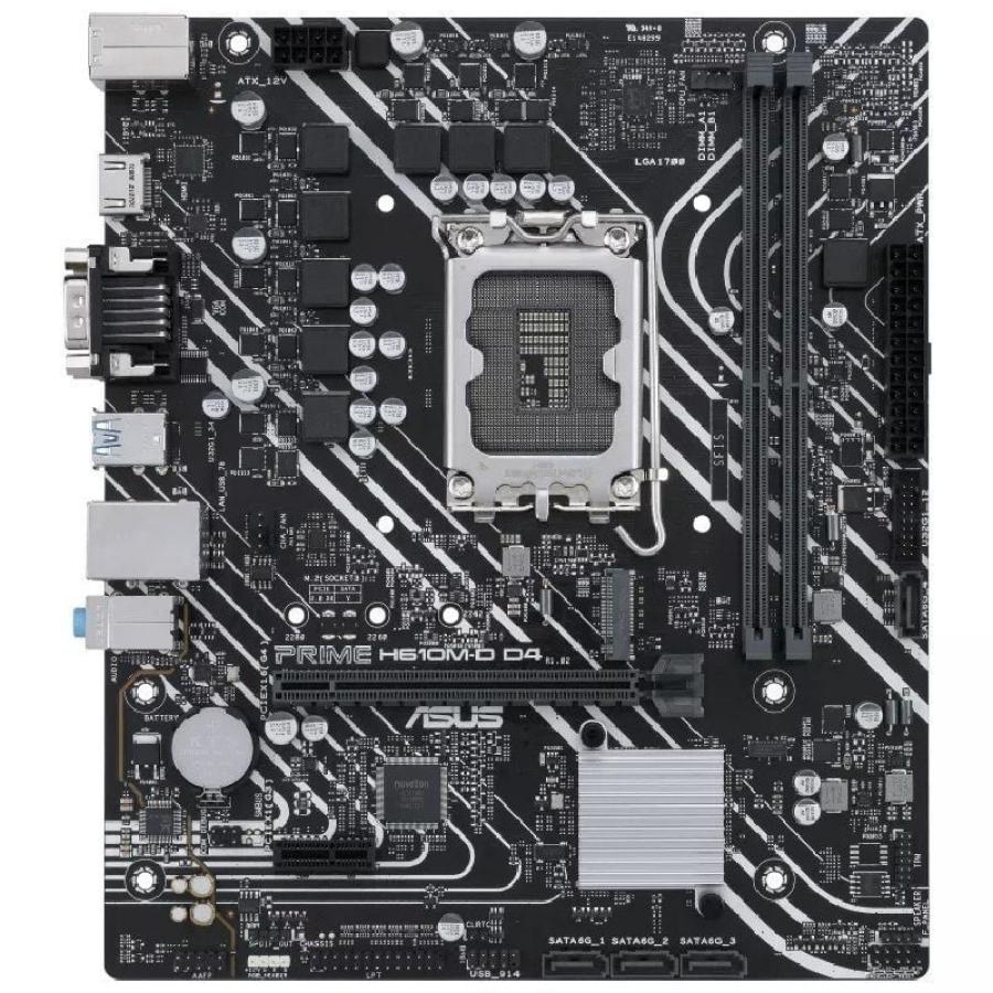 Placa Base Asus Prime H610M-D D4/ Socket 1700/ DDR4/ PCIe 4.0/ Micro ATX
