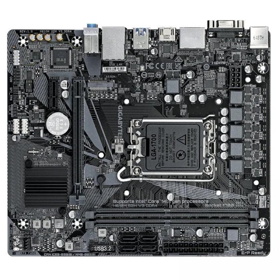 Placa Base Gigabyte H610M S2H V3 DDR4 Socket 1700/ DDR4/ PCIe 4.0/ Micro ATX
