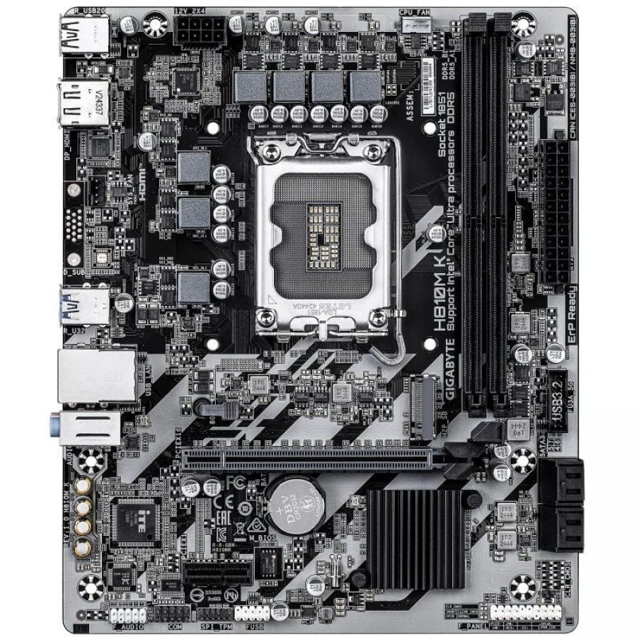 Placa Base Gigabyte H810M K Socket 1851/ DDR5/ PCIe 4.0/ Micro ATX