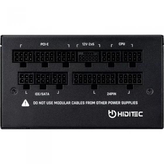 Fuente de Alimentación Hiditec GDX1050 V3/ 1050W/ Ventilador 14cm/ ATX 3.1/ PCIe 5.1/ 80 Plus Gold