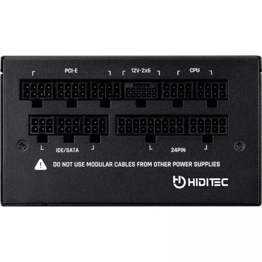 Fuente de Alimentación Hiditec GDX1050 V3/ 1050W/ Ventilador 14cm/ ATX 3.1/ PCIe 5.1/ 80 Plus Gold