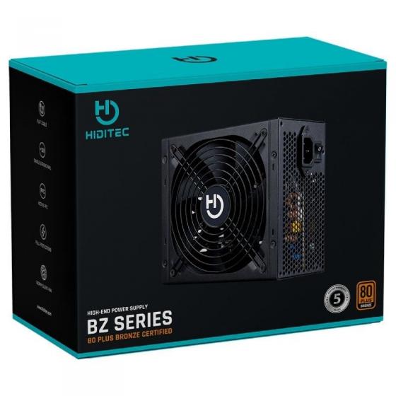 Fuente de Alimentación Hiditec RL550/ 550W/ Ventilador 12cm/ 80 Plus Bronze