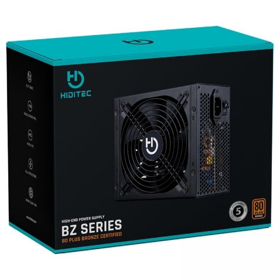 Fuente de Alimentación Hiditec RL550/ 550W/ Ventilador 12cm/ 80 Plus Bronze