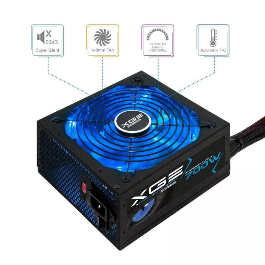Fuente de Alimentación TooQ TQXGEII-700SAP/ 700W/ Ventilador 14cm/ 80 Plus Bronze