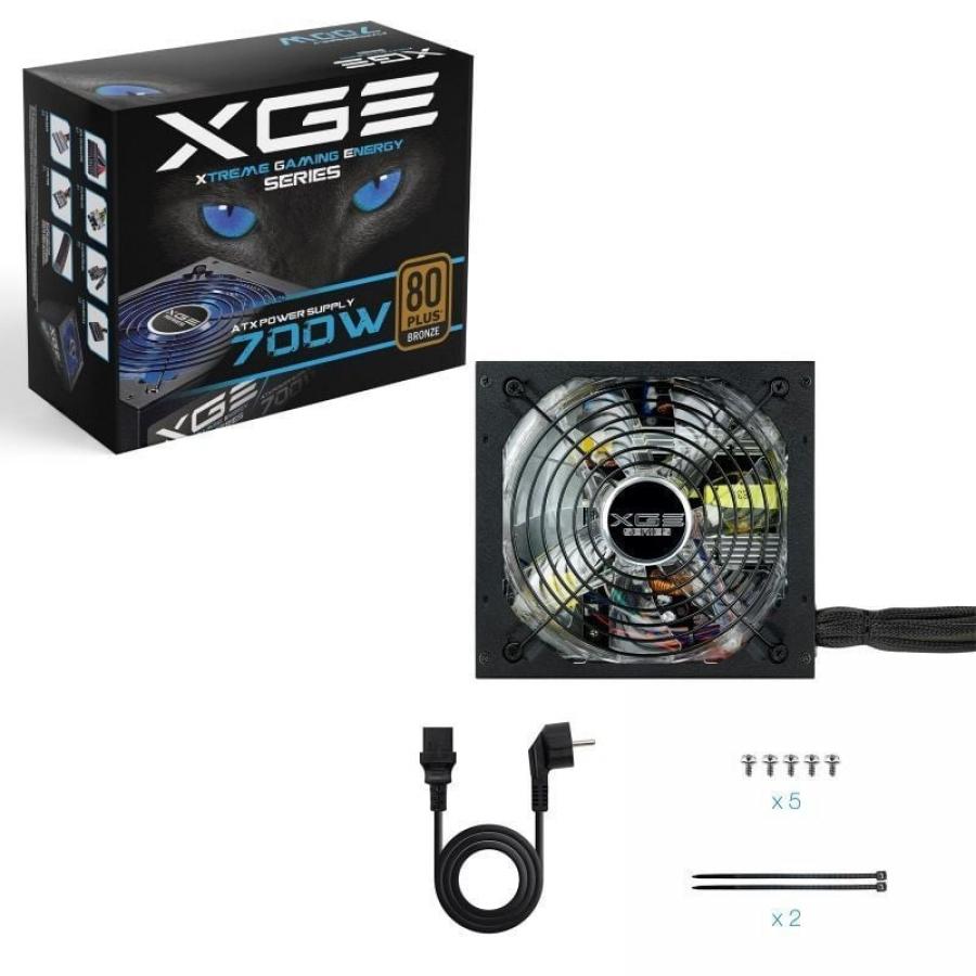 Fuente de Alimentación TooQ TQXGEII-700SAP/ 700W/ Ventilador 14cm/ 80 Plus Bronze