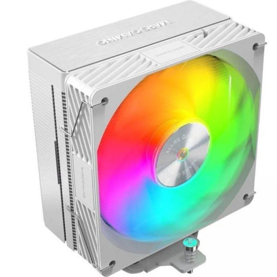 Ventilador con Disipador Mars Gaming MCPU-X5ARGB/ 12cm/ Blanco