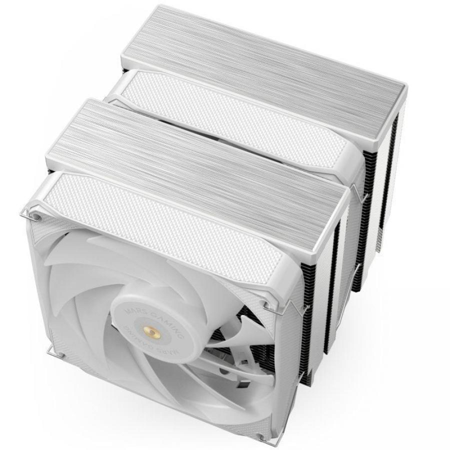 Ventilador con Disipador Mars Gaming MCPU-XU9/ 12cm/ Blanco