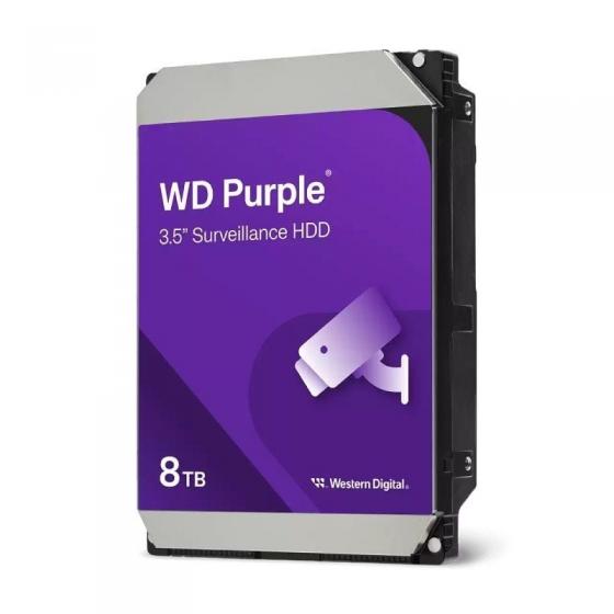 Disco Duro Western Digital WD Purple Surveillance 8TB/ 3.5'/ SATA III/ 256MB