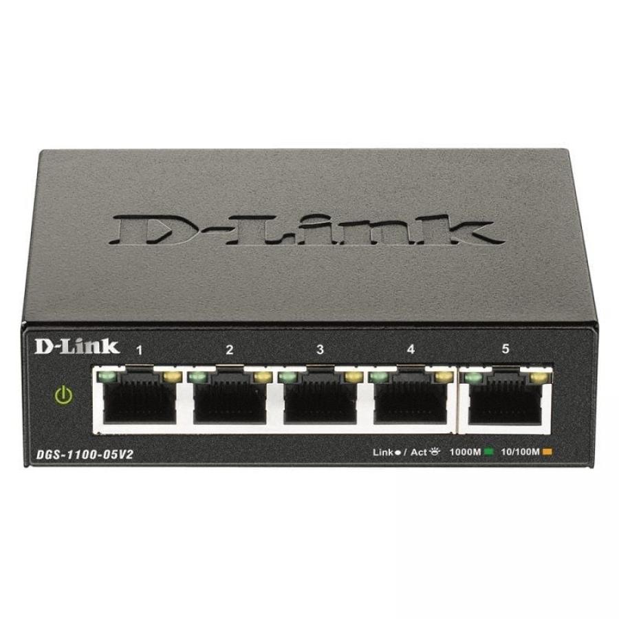 Switch D-Link DGS-1100-05V2 5 Puertos/ RJ-45 10/100/1000