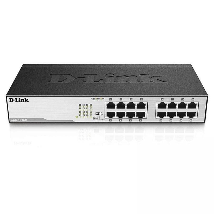 Switch D-Link DGS-1016D 16 Puertos/ RJ-45 Gigabit 10/100/1000