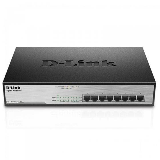 Switch D-Link DGS-10008MP 8 Puertos RJ-45 10/100/1000 POE