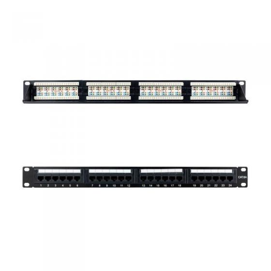 Patch Panel Nanocable 10.21.4124/ 24 Puertos/ Cat.6a/ Altura 1U