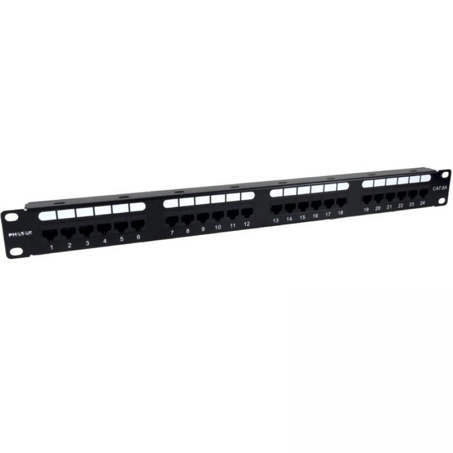 Patch Panel Phasak PU 2421/ 24 Puertos/ Cat.6A/ Altura 1U