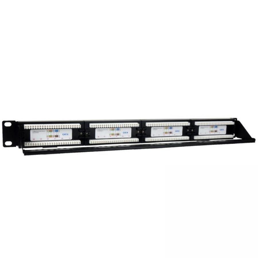 Patch Panel Phasak PU 2424/ 24 Puertos/ Cat.6/ Altura 1U/ Gestión de Cables