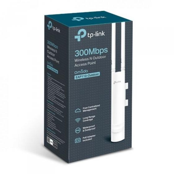 Punto de Acceso Inalámbrico TP-Link Omada EAP110 PoE 300Mbps/ 2.4GHz/ Antenas de 5dBi/ WiFi 802.11n/b/g