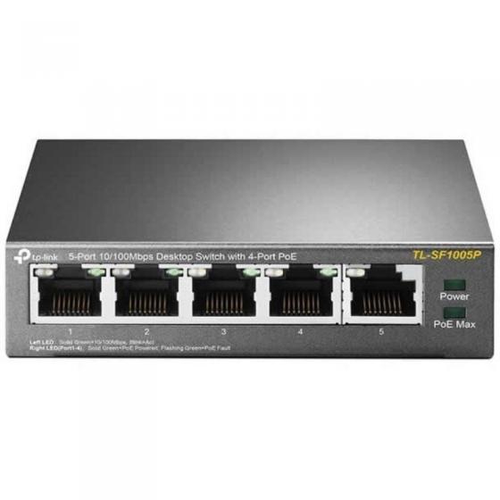 Switch TP-Link TL-SF1005P 5 Puertos RJ-45 10/100 PoE