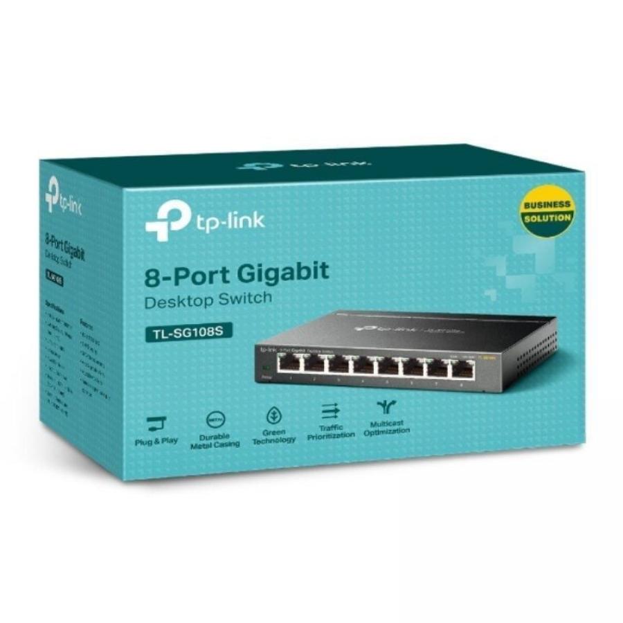 Switch TP-Link TL-SG108S 8 Puertos/ RJ-45 10/100/1000
