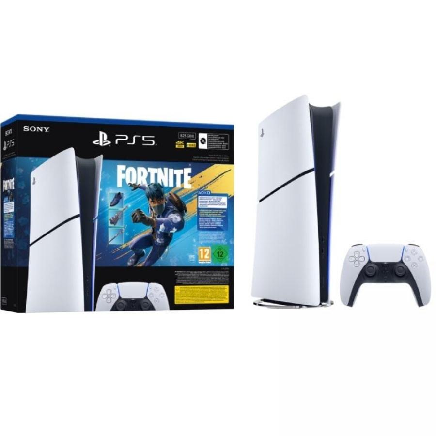 Consola Sony Playstation 5 - PS5 Slim Digital 825GB/ Incluye Mando Dual Sense y Bundle Fortnite Flowering Chaos/ Chassis E