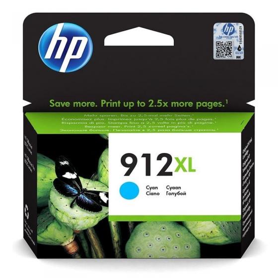 Cartucho de Tinta Original HP  912 XL Alta Capacidad Cian