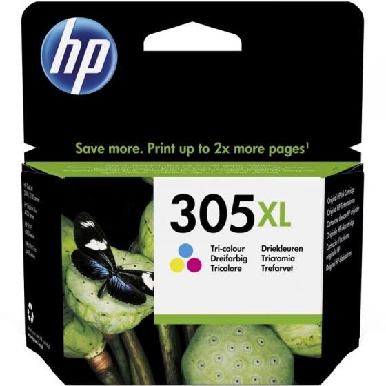 Cartucho de Tinta Original HP  305 XL Alta Capacidad Tricolor
