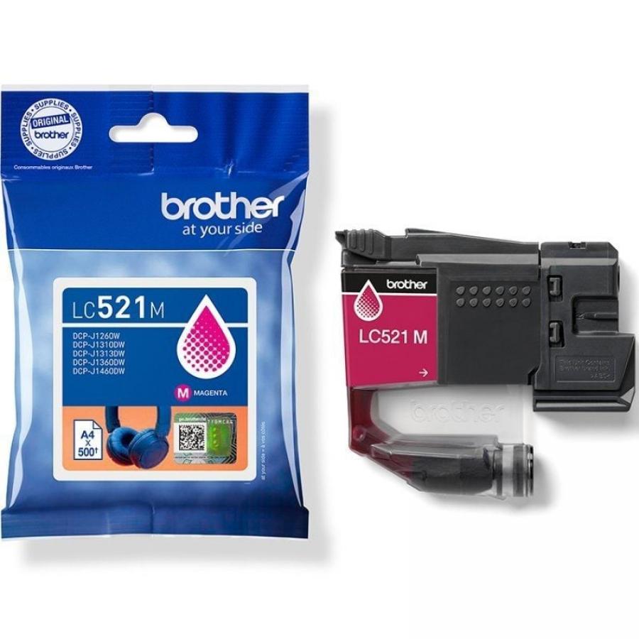 Cartucho de Tinta Original Brother LC521M/ Magenta